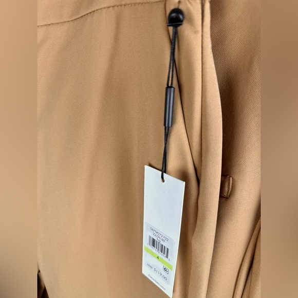 Calvin Klein pull on ankle suit pant, camel/tan, size 4 - Picture 2 of 5
